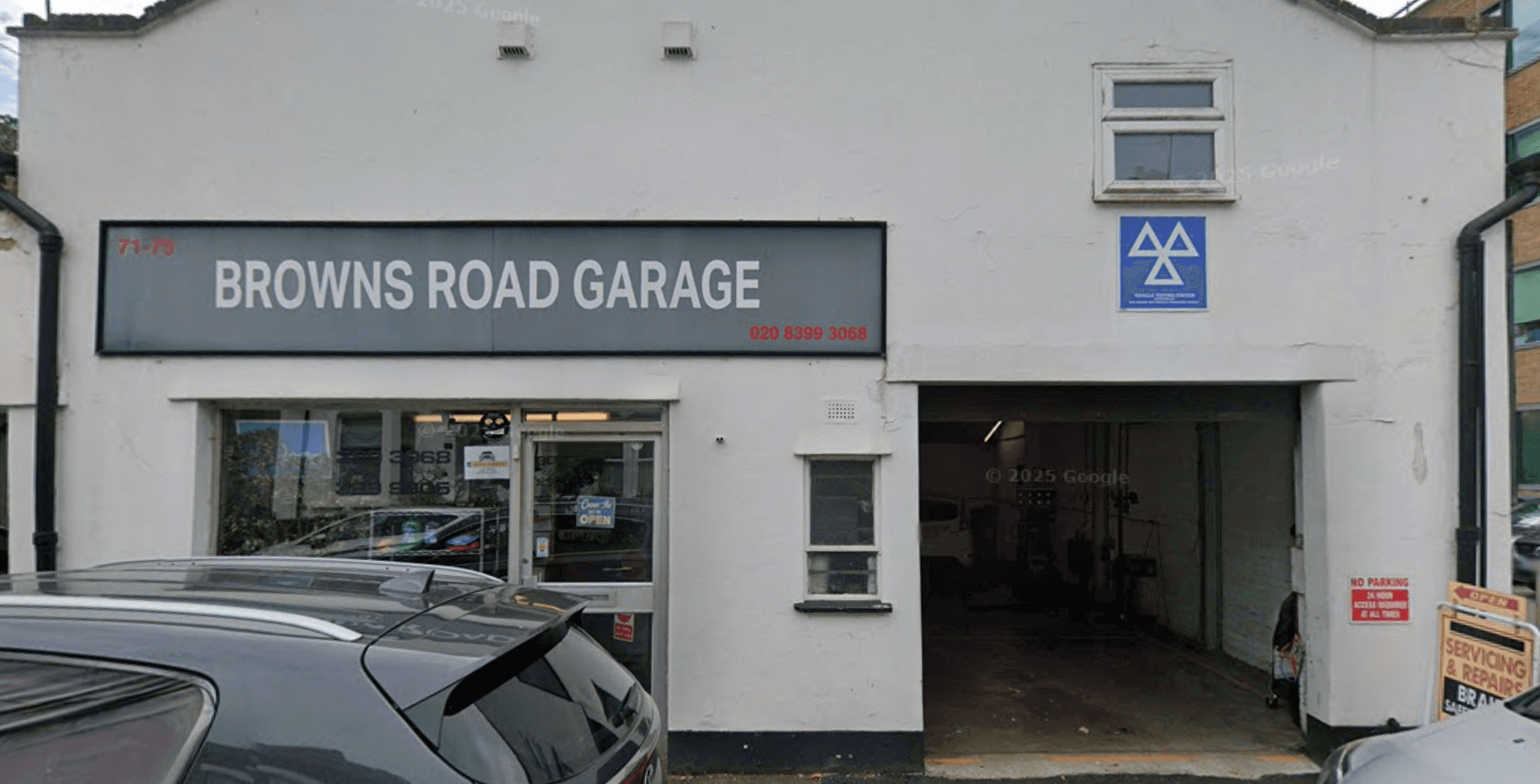 Browns Road Garage exterior